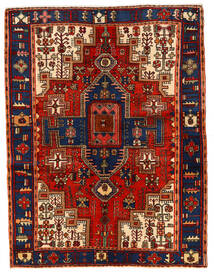 絨毯 ペルシャ ナハバンド 154X200 レッド/ダークパープル (ウール, ペルシャ/イラン)