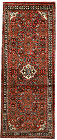 Hosseinabad Teppich 74X191 Läufer Braun/Rot Wolle, Persien/Iran Carpetvista
