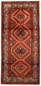 絨毯 ホセイナバード 89X192 廊下 カーペット レッド/茶色 (ウール, ペルシャ/イラン)