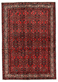  Persialainen Hosseinabad Matot 137X199 Punainen/Ruskea Carpetvista