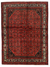  Orientalischer Hamadan Teppich 145X195 Braun/Rot Wolle, Persien/Iran Carpetvista