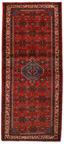  Hosseinabad Rug 83X191 Persian Wool Red/Dark Red Small Carpetvista
