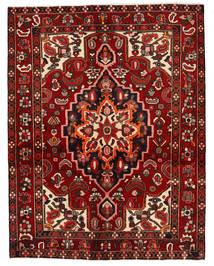 絨毯 バクティアリ 154X198 ダークレッド/レッド (ウール, ペルシャ/イラン)