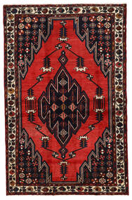  Persischer Hamadan Teppich 130X205 Dunkelrot/Rot Carpetvista