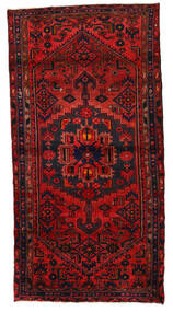  120X230 Hamadan Matot Matto Musta/Tummanpunainen Persia/Iran Carpetvista