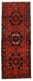 Hamadan Teppich 107X292 Läufer Dunkelrot/Rot Wolle, Persien/Iran Carpetvista