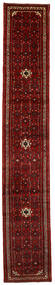  Persialainen Hosseinabad Matot Matto 65X388 Käytävämatto Tummanpunainen/Ruskea (Villa, Persia/Iran)