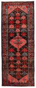 Hamadan Rug 110X285 Runner
 Dark Red/Red Wool, Persia/Iran Carpetvista