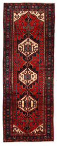 Hamadan Rug 109X291 Runner
 Dark Red/Red Wool, Persia/Iran Carpetvista