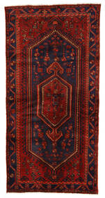  Oriental Hamadan Rug 139X275 Dark Red/Red Wool, Persia/Iran Carpetvista