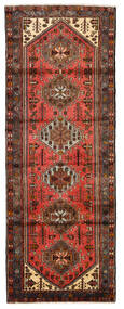 絨毯 ハマダン 102X275 廊下 カーペット 茶色/レッド (ウール, ペルシャ/イラン)