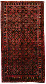 絨毯 ペルシャ ハマダン 147X272 ダークレッド/レッド (ウール, ペルシャ/イラン)