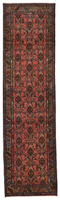 77X285 絨毯 オリエンタル ハマダン 廊下 カーペット 茶色/ダークレッド (ウール, ペルシャ/イラン) Carpetvista