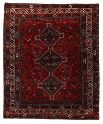  Shiraz Rug 168X202 Persian Wool Dark Red/Red Carpetvista