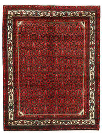  Persisk Hosseinabad Teppe 146X190 Brun/Rød (Ull, Persia/Iran)