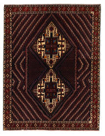 絨毯 ペルシャ アフシャル/Sirjan 152X198 ダークレッド/茶色 (ウール, ペルシャ/イラン)