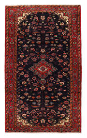 Nahavand Teppich 120X200 Schwarz/Rot Wolle, Persien/Iran Carpetvista