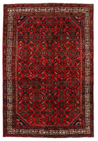 Alfombra Hosseinabad 136X203 Rojo Oscuro/Rojo (Lana, Persia/Irán)
