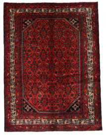  Persian Hosseinabad Rug 141X193 Dark Red/Red (Wool, Persia/Iran)