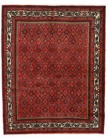  Persisk Hosseinabad Teppe 148X184 Brun/Rød (Ull, Persia/Iran)
