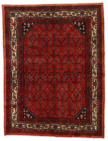  Persialainen Hosseinabad Matot 141X191 Punainen/Ruskea Carpetvista