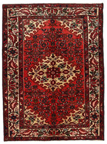  Persischer Hosseinabad Teppich 133X181 Braun/Dunkelrot (Wolle, Persien/Iran)