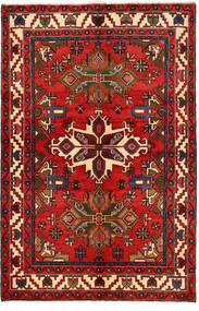  Persisk Nahavand Matta 139X201 Röd/Brun (Ull, Persien/Iran)