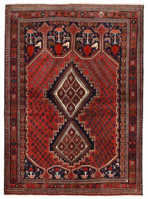 153X210 Afshar/Sirjan Teppich Orientalischer Rot/Dunkelrosa (Wolle, Persien/Iran) Carpetvista