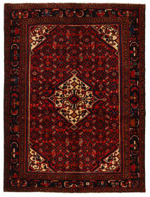  155X210 Hosseinabad Matta Mörkröd/Röd Persien/Iran Carpetvista