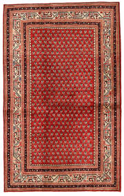 Koberec Perský Sarough 133X214 Červená/Béžová (Vlna, Persie/Írán)