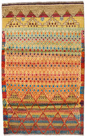  Moroccan Berber - Afghanistan 119X177 Dywan Wełniany Pomarańczowy/Beżowy Mały Carpetvista