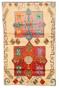  Moroccan Berber - Afghanistan 116X180 ウール 絨毯 ベージュ/レッド 小 Carpetvista