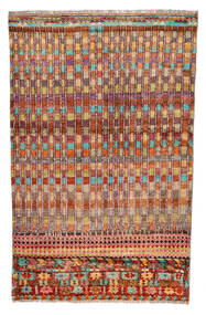  110X177 Moroccan Berber - Afghanistan Teppich Beige/Rot Afghanistan Carpetvista