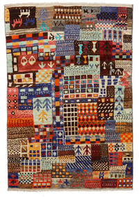 Moroccan Berber - Afghanistan Rug 115X171 Brown/Dark Red Wool, Afghanistan Carpetvista