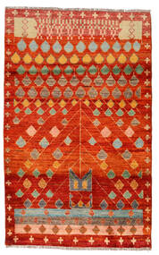 115X186 Moroccan Berber - Afghanistan Vloerkleed Rood/Oranje Afghanistan Carpetvista
