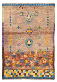 Moroccan Berber - Afghanistan Rug 88X127 Beige/Orange Wool, Afghanistan Carpetvista