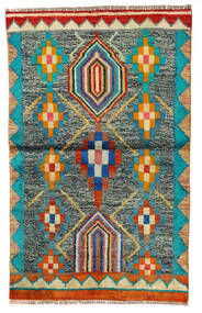 絨毯 Moroccan Berber - Afghanistan 87X140 グレー/ダークグレー (ウール, アフガニスタン)