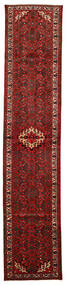 Tapis Persan Hosseinabad 83X400 De Couloir Rouge/Marron (Laine, Perse/Iran)