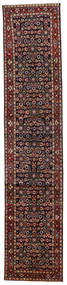  Persialainen Hosseinabad Matot Matto 82X391 Käytävämatto Tummanpunainen/Punainen (Villa, Persia/Iran)