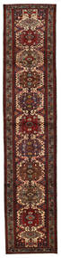 Hamadan Rug 81X394 Persian Wool Brown/Dark Red Small Carpetvista