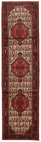 絨毯 オリエンタル ハマダン 82X302 廊下 カーペット 茶色/レッド (ウール, ペルシャ/イラン)