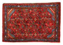 Tapete Hamadã 55X81 Vermelho/Castanho (Lã, Pérsia/Irão)
