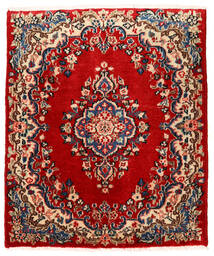  Persian Sarouk Rug 76X90 Red/Dark Pink Carpetvista