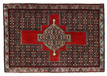 56X82 Senneh Rug Oriental Dark Red/Red (Wool, Persia/Iran) Carpetvista