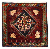 Qashqai Rug 56X58 Square Dark Red/Beige Wool, Persia/Iran Carpetvista