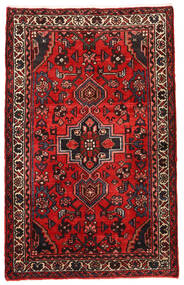  Hosseinabad 66X106 Persischer Wollteppich Dunkelrot/Rot Klein Carpetvista