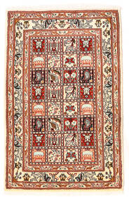  Persian Moud Rug 60X95 Beige/Red Carpetvista