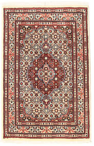 56X89 Alfombra Moud Oriental Beige/Rojo (Lana, Persia/Irán) Carpetvista