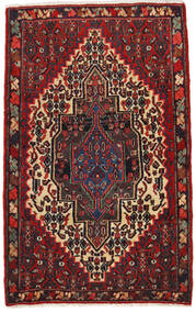 Tapis D'orient Senneh 65X105 Rouge Foncé/Rouge (Laine, Perse/Iran)