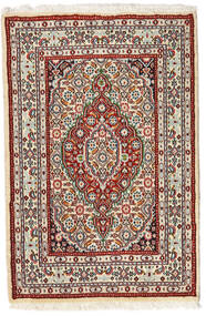 Moud Rug Rug 58X88 Beige/Red Wool, Persia/Iran Carpetvista